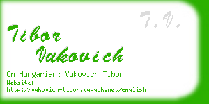 tibor vukovich business card